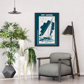 Port Jackson in Sydney -  zeilen Poster