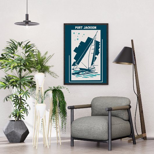 Port Jackson in Sydney -  zeilen Poster