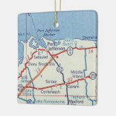 Port Jefferson NY Keramisch Ornament (Links)