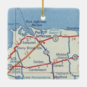 Port Jefferson NY Keramisch Ornament