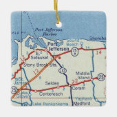 Port Jefferson NY Keramisch Ornament (Voorkant)