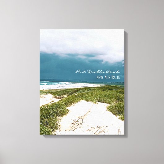 Port Kembla Wollongong Beach NSW Canvas Afdruk (Voorkant)