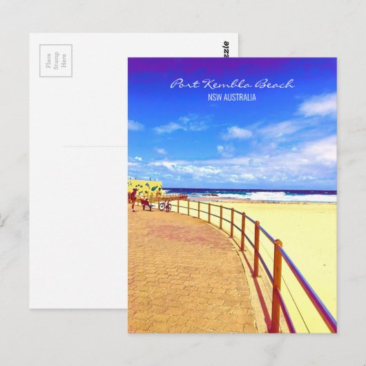Port Kembla Wollongong strand NSW Briefkaart (Voorkant / Achterkant)