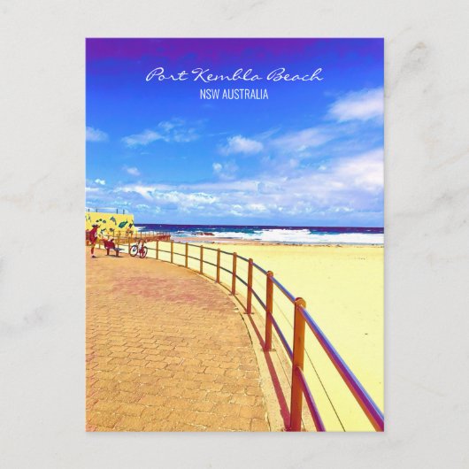Port Kembla Wollongong strand NSW Briefkaart (Voorkant)