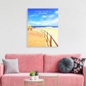 Port Kembla Wollongong strand NSW Canvas Afdruk (Insitu (Woonkamer))