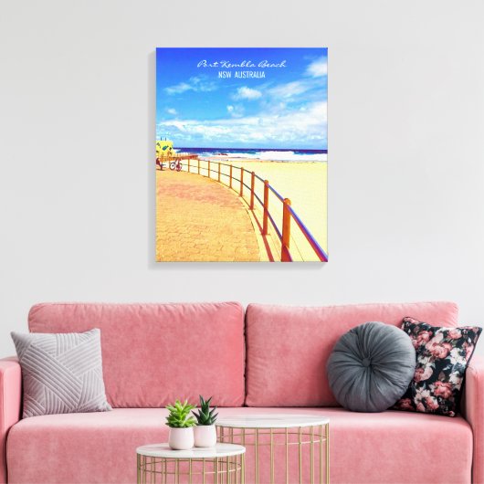 Port Kembla Wollongong strand NSW Canvas Afdruk (Insitu (Woonkamer))
