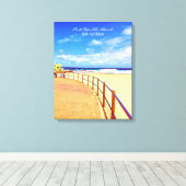 Port Kembla Wollongong strand NSW Canvas Afdruk (Insitu (Houten vloer))