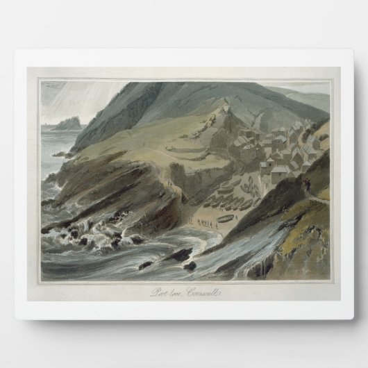 Port Looe, Cornwall, van 'A Voyage rond Great B Fotoplaat (Voorkant)
