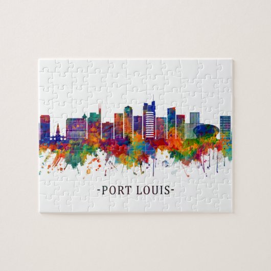 Port Louis Mauritius Skyline Legpuzzel (Horizontaal)