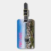 Port Louis Skyline Capital van Mauritius Bagagelabel (Voorkant verticaal)