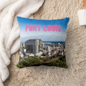 Port Louis Skyline Capital van Mauritius Kussen (Deken)