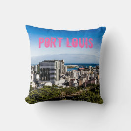 Port Louis Skyline Capital van Mauritius Kussen