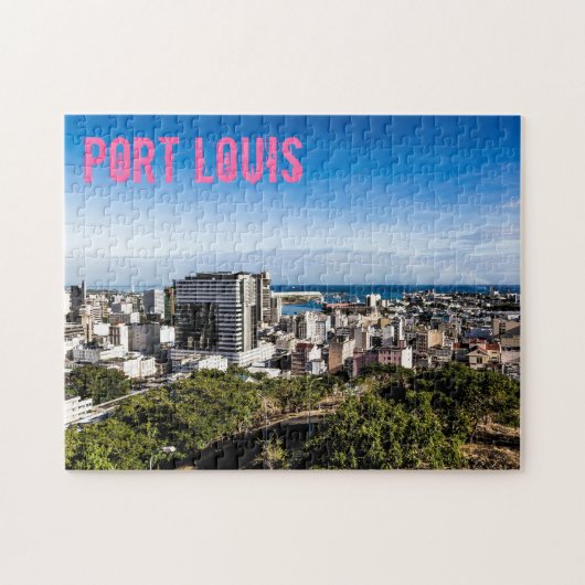 Port Louis Skyline Capital van Mauritius Legpuzzel (Horizontaal)