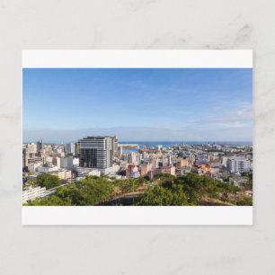 Port Louis Skyline hoofdstad van Mauritius door da Briefkaart