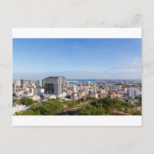 Port Louis Skyline hoofdstad van Mauritius door da Briefkaart (Voorkant)