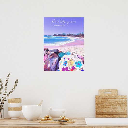 Port Macquarie NSW Australia Reisscenery Poster (Keuken)