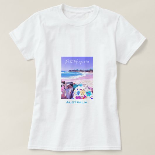 Port Macquarie NSW Australië-reisgebied T-shirt (Design voorkant)