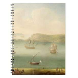 Port Mahon, Minorca, 1730's (olie op doek) Notitieboek