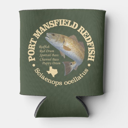 Port Mansfield (roodbaars) Blikjeskoeler (Voorkant)