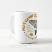 Port Mansfield (roodbaars) Koffiemok (Voorkant links)