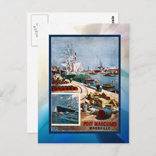 Port Marchand, Marseille Briefkaart (Voorkant / Achterkant)