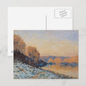 Port-Marly, White Frost, 1872 Briefkaart (Voorkant / Achterkant)