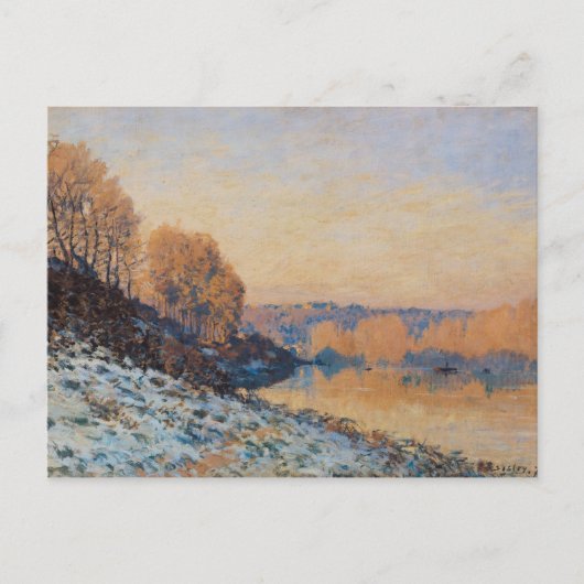 Port-Marly, White Frost, 1872 Briefkaart (Voorkant)