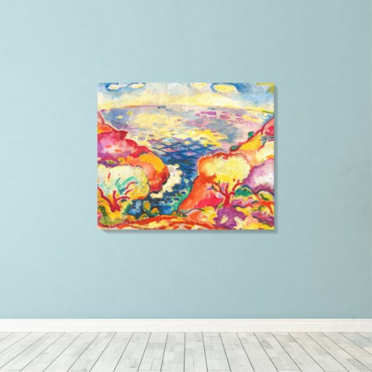 Port Miou | Georges Braque | Canvas Afdruk (Insitu (Houten vloer))