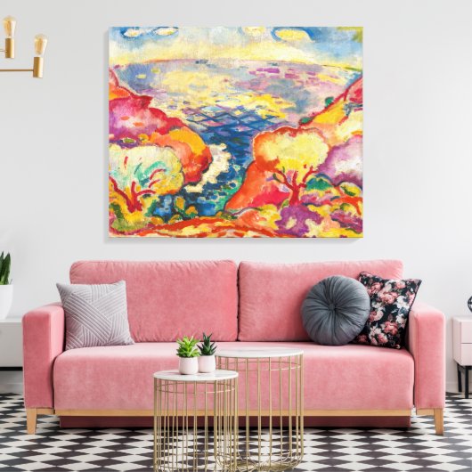 Port Miou | Georges Braque | Canvas Afdruk (Insitu (Woonkamer))