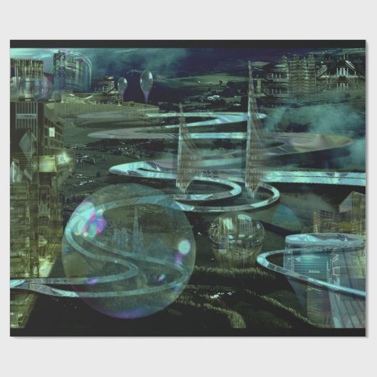 Port Modern Architect Cadeaupapier (Vlak)