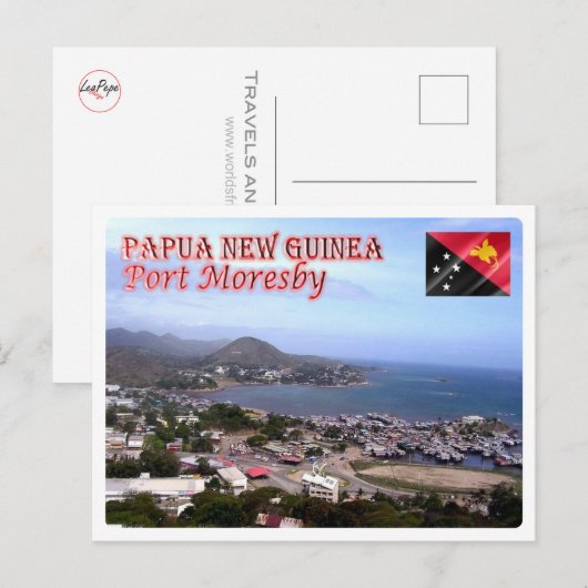 Port Moresby - Papoea-Nieuw-Guinea - Briefkaart (Voorkant / Achterkant)