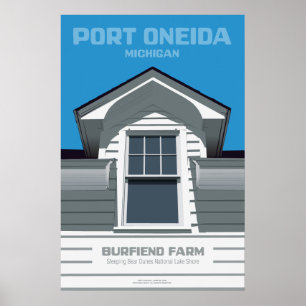 Port Oneida, Michigan - Burfiend Boerderij Poster