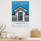 Port Oneida, Michigan - Burfiend Boerderij Poster (Keuken)