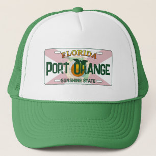 Port Oranje Florida vlag licentie bord pet