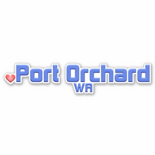 Port Orchard Washington Sticker (Voorkant)