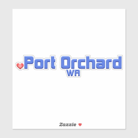 Port Orchard Washington Sticker (Vel)
