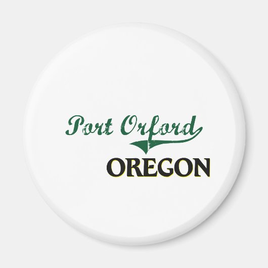 Port Orford Oregon Classic Design Magneet (Voorkant)