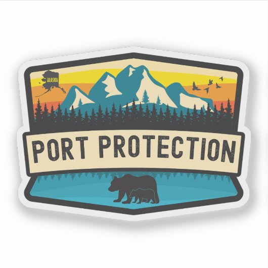 Port Protection, Alaska Sticker (Voorkant)