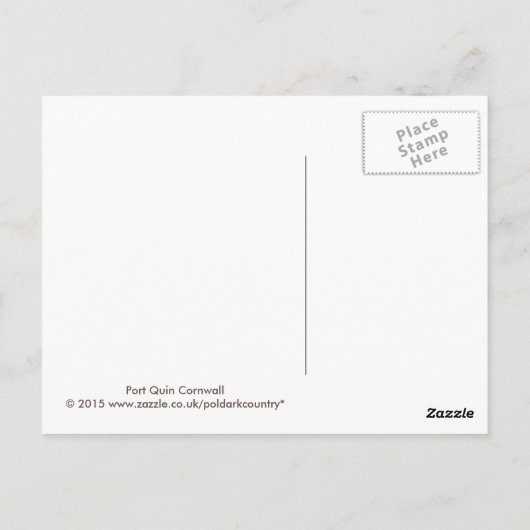 Port Quin Cornwall England Poldark Location Briefkaart (Achterkant)