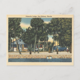 Port Richey Florida  Palmetto Lodge Briefkaart