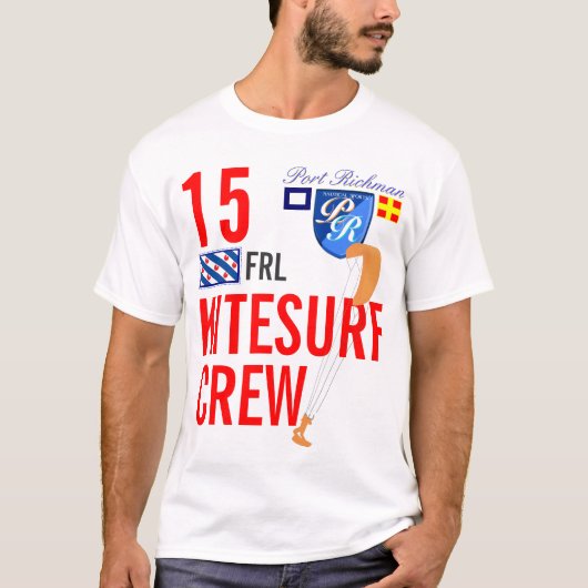 Port Richman Kitesurfing Crew Fryslân FRL T-shirt (Voorkant)