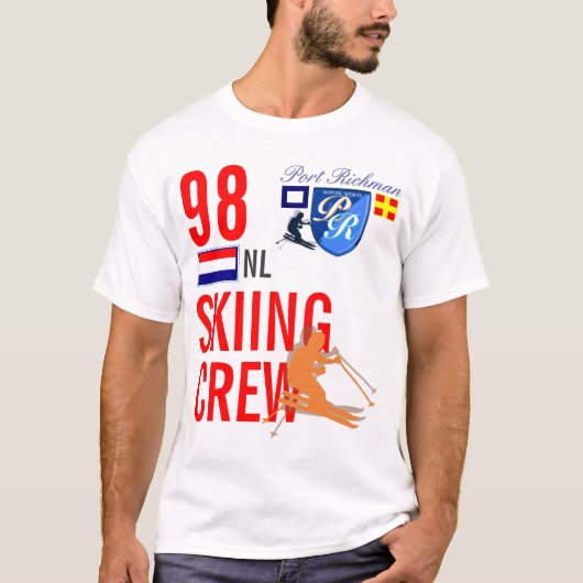Port Richman Skiing Crew Netherlands Ski T-shirt (Voorkant)