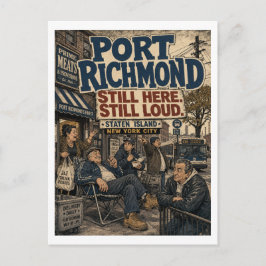 Port Richmond Staten Island New York City Lokaal Briefkaart