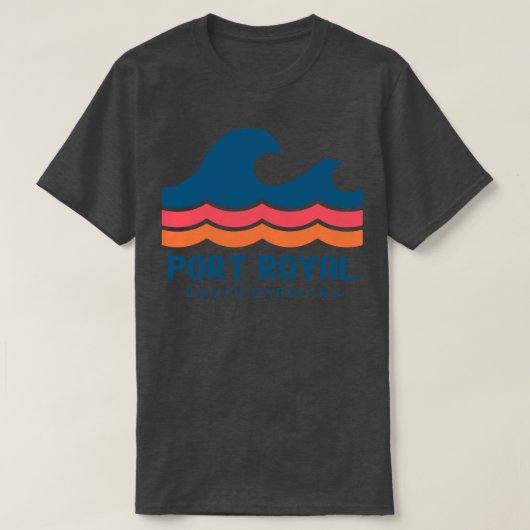 Port Royal South Olina Wave T-shirt (Design voorkant)