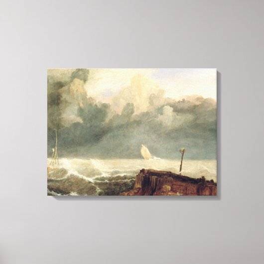 Port Ruysdael (olie op doek) Canvas Afdruk (Voorkant)