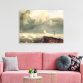 Port Ruysdael (olie op doek) Canvas Afdruk (Insitu (Woonkamer))