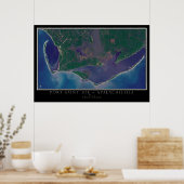 Port Saint Joe - Apalachicola Florida Satellite Poster (Keuken)