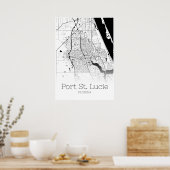 Port Saint Lucie Map - Florida - City Map Poster (Keuken)