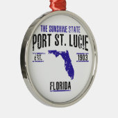Port Saint Lucie Metalen Ornament (Rechts)