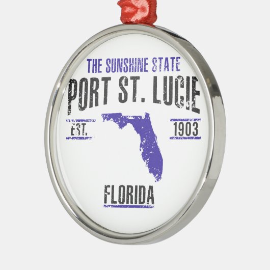 Port Saint Lucie Metalen Ornament (Links)